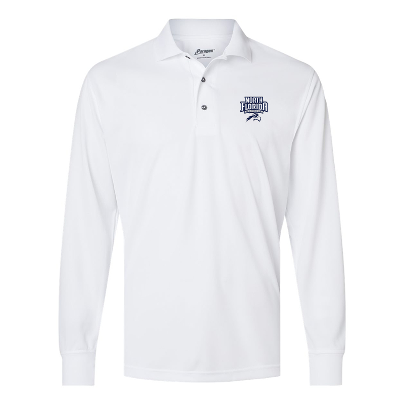 Men's  UNF Ospreys Paragon Prescott Long Sleeve Polo